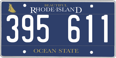 RI license plate 395611