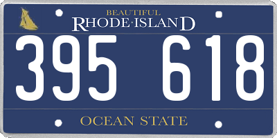 RI license plate 395618
