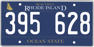 RI license plate 395628