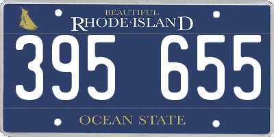 RI license plate 395655