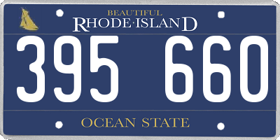 RI license plate 395660