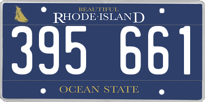 RI license plate 395661