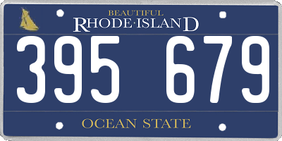 RI license plate 395679
