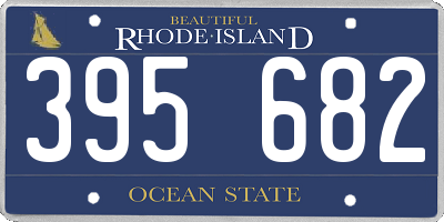 RI license plate 395682