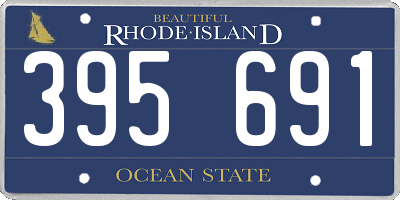 RI license plate 395691