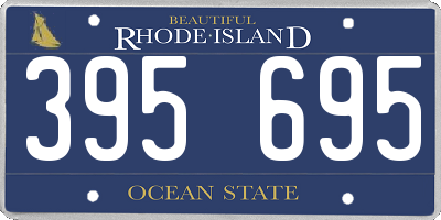 RI license plate 395695