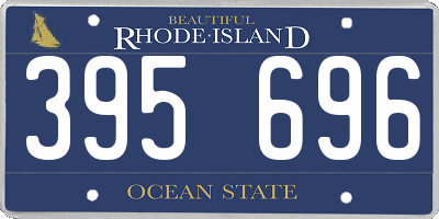 RI license plate 395696
