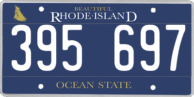 RI license plate 395697