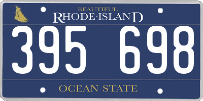 RI license plate 395698