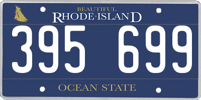 RI license plate 395699