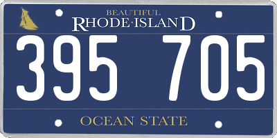 RI license plate 395705