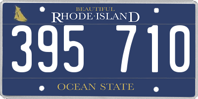 RI license plate 395710