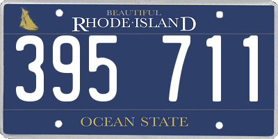 RI license plate 395711