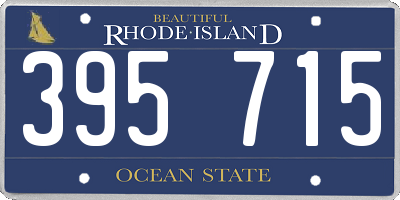 RI license plate 395715