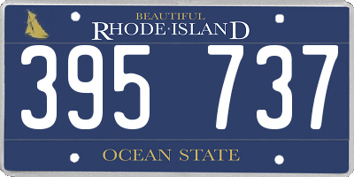 RI license plate 395737