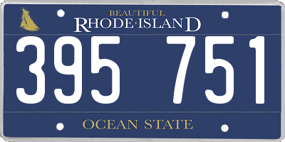 RI license plate 395751