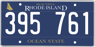 RI license plate 395761