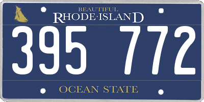 RI license plate 395772