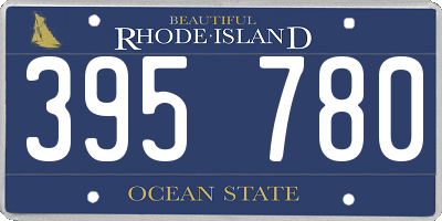 RI license plate 395780