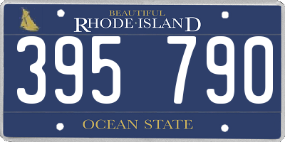 RI license plate 395790