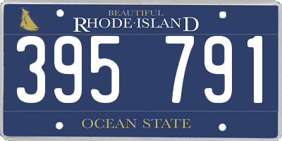 RI license plate 395791
