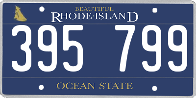 RI license plate 395799