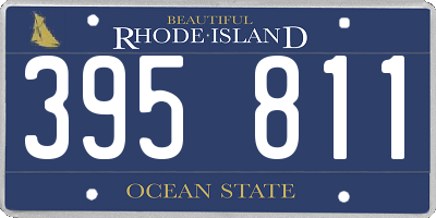 RI license plate 395811