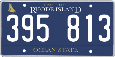 RI license plate 395813