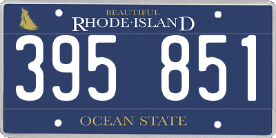 RI license plate 395851