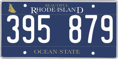 RI license plate 395879