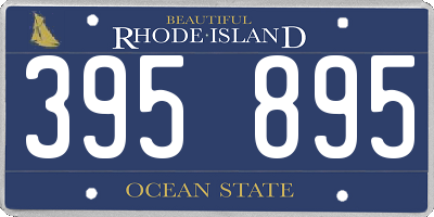 RI license plate 395895