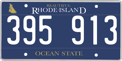 RI license plate 395913