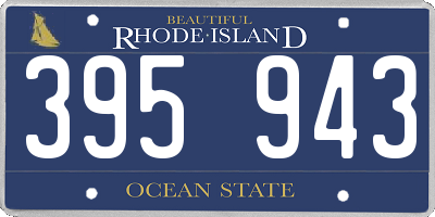 RI license plate 395943