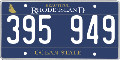 RI license plate 395949