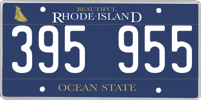 RI license plate 395955