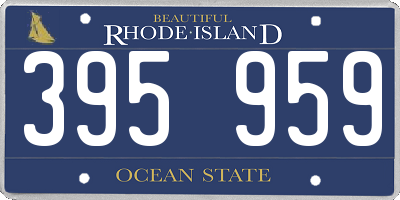 RI license plate 395959