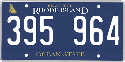 RI license plate 395964