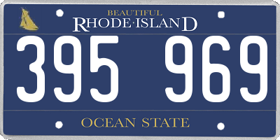 RI license plate 395969