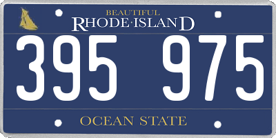 RI license plate 395975