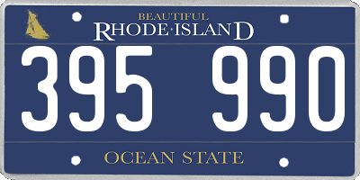 RI license plate 395990
