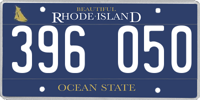RI license plate 396050