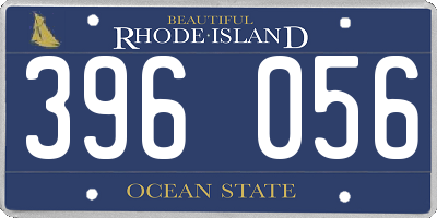 RI license plate 396056