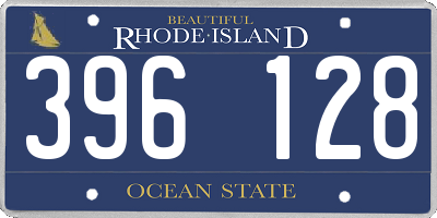 RI license plate 396128