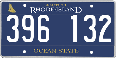 RI license plate 396132