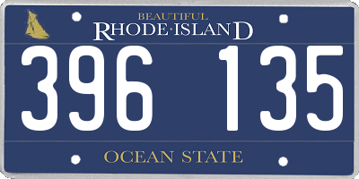 RI license plate 396135