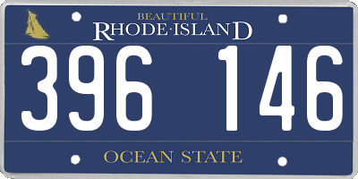 RI license plate 396146
