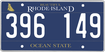 RI license plate 396149