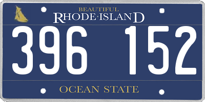 RI license plate 396152
