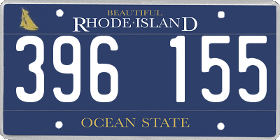 RI license plate 396155
