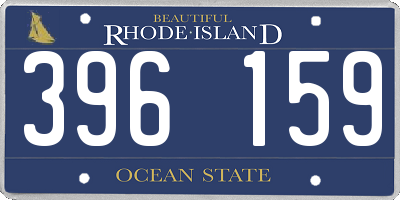 RI license plate 396159